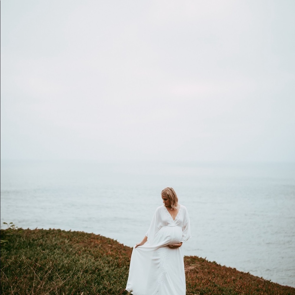 Fillyboo I Believe in Unicorns off-white maxi